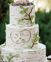 تصاميم لكعكة الزفاف من وحي الطبيعة