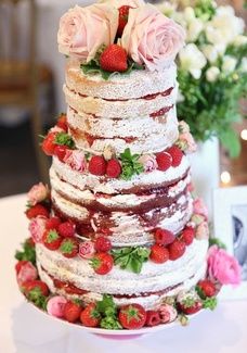 كيك زواج بدون كريمة