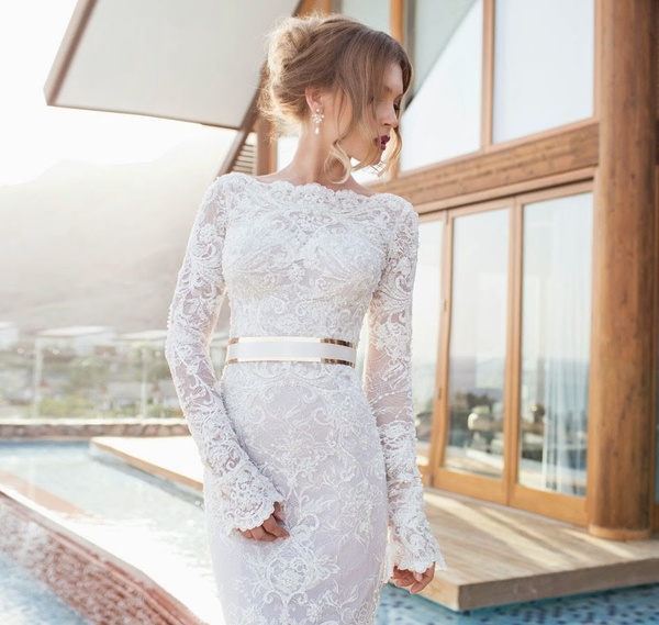 فساتين زفاف دانتيل ناعمه